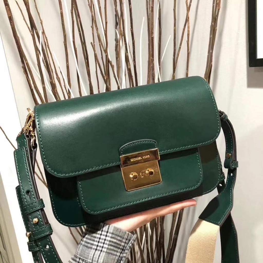 Nwt Michael Michael Kors Sloan Editor Shoulder Bag Racing Green